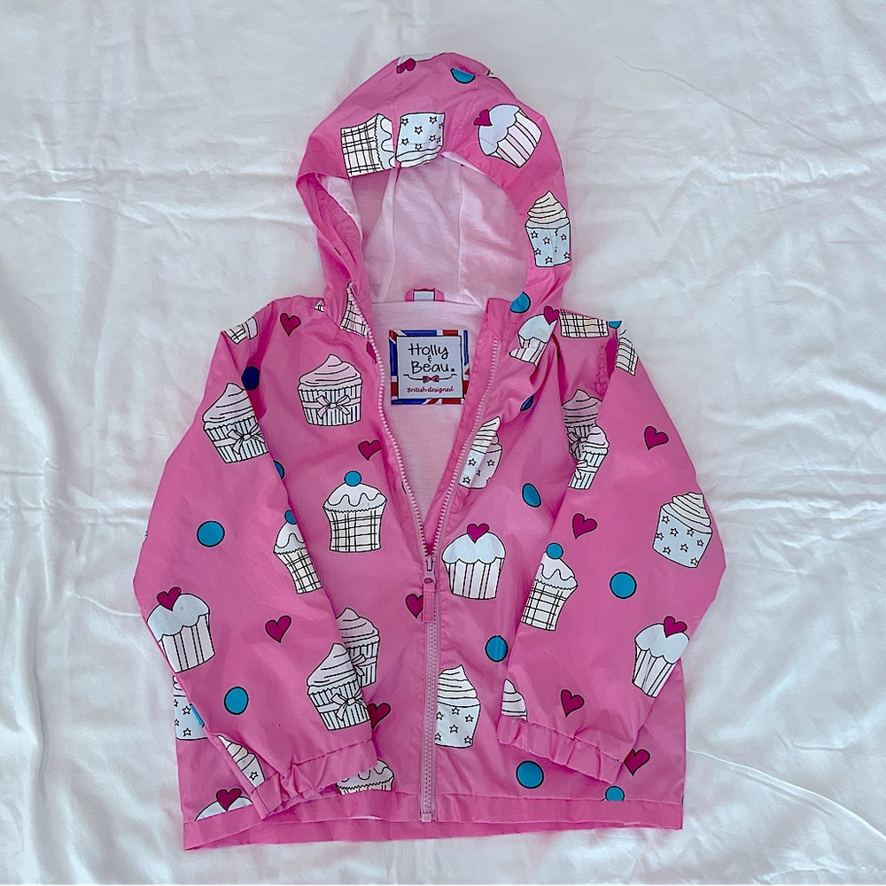 Pink Cupcake Color Changing Rain Jacket